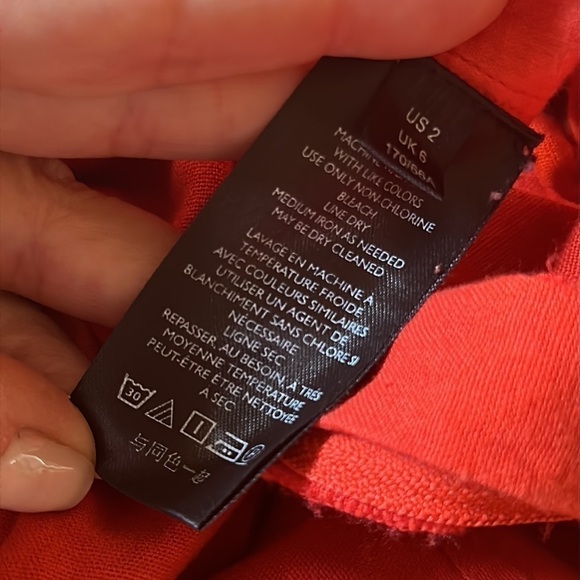 Urban Outfitters Kinley High Waist Cargo Utility Pants Orange Size 2 - Picture 11 of 12